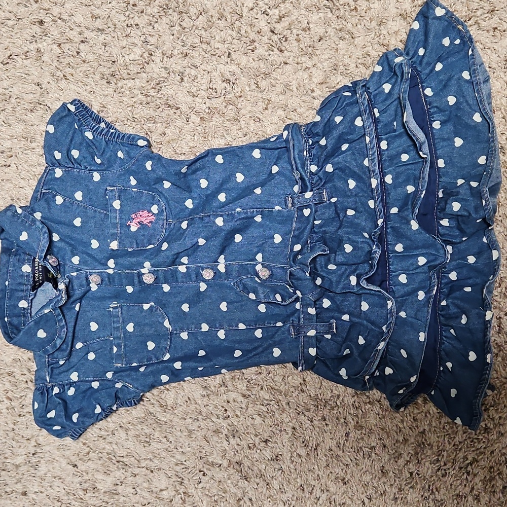 NWOT U.S. Polo Assn. Blue Denim Dress